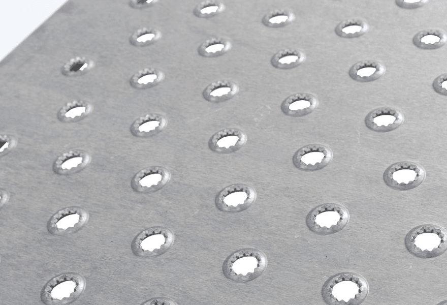 Punch Plate Surface for Superior Traction