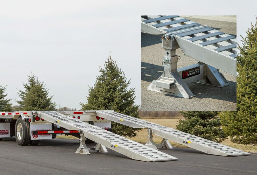 loading ramps set up