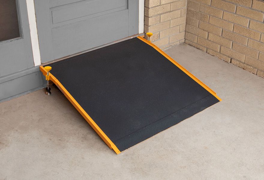 Bright Yellow Sides Call Out the Edge of the Ramp