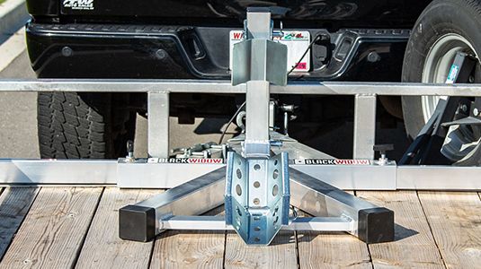 Make chocking your bike a one-person job