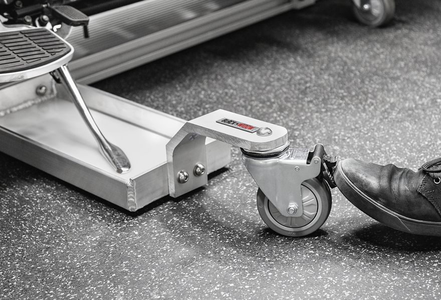 Fully adjustable casters and kickstand for a customized feel