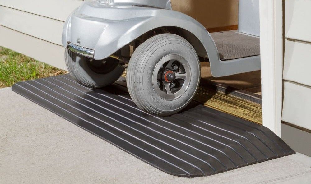 wheelchair crossing rubber threshold ramp