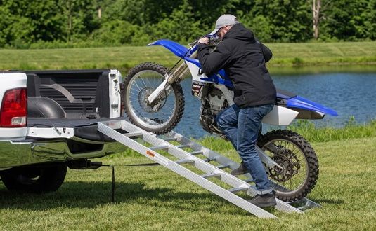 Safely walk your dirt bike up