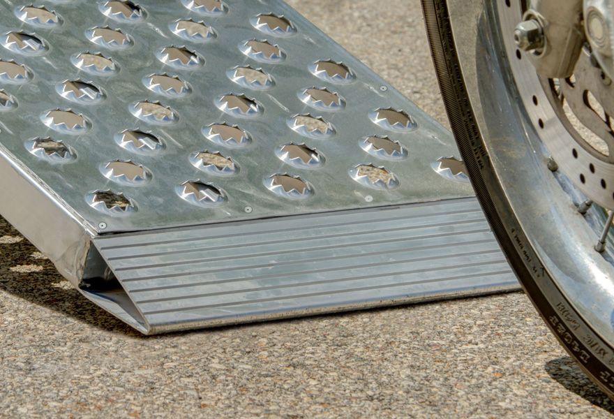 Black Widow motorcycle ramps wedge foot