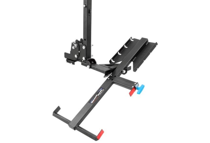 view of wheelchair carrier with tilt-loading platform