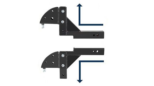 Flip Included Adapter for More Clearance Height