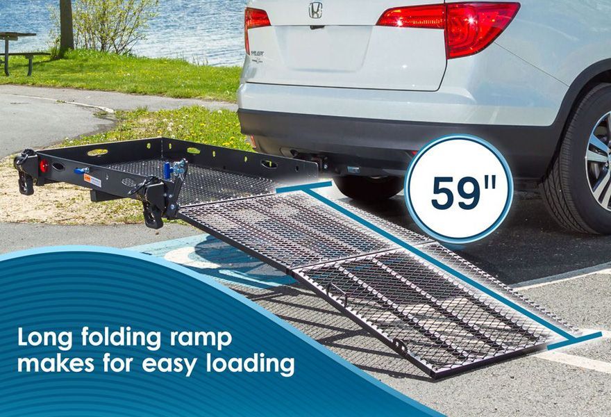 mobility carrier with 59 inch loading ramp deployed