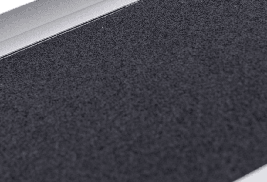 grit-coated wheelchair ramp surface