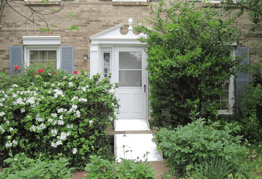 aluminum wheelchair ramp installed at home