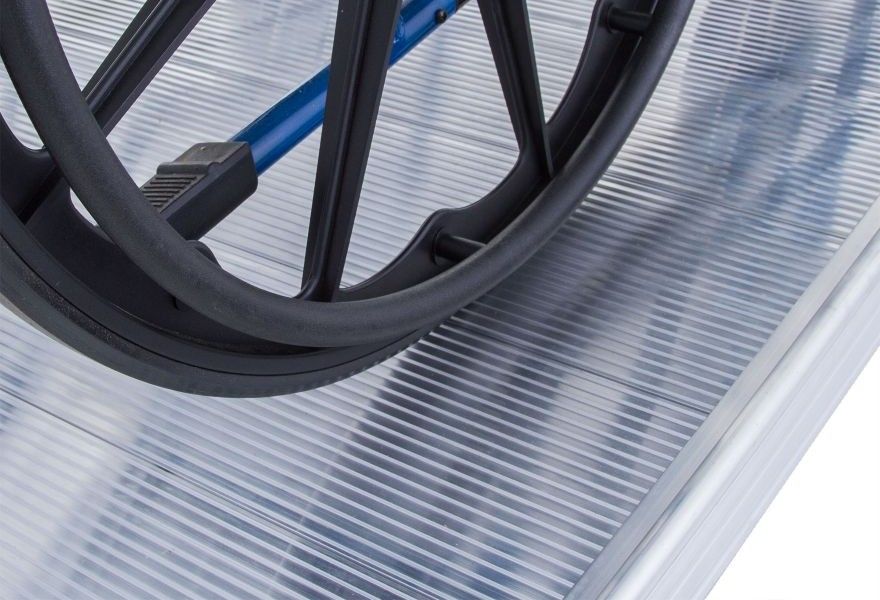 textured aluminum wheelchair ramp surface