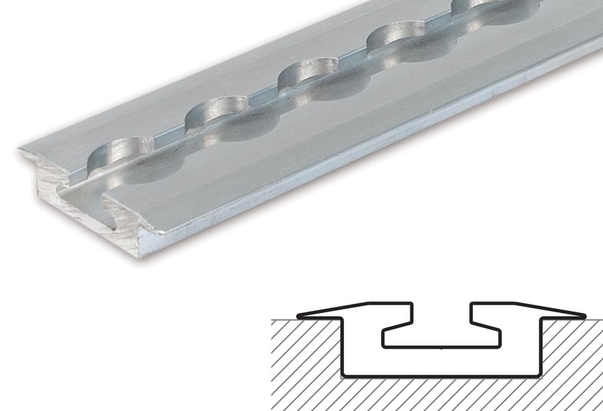 Series 4: Recess-Mounted Track with Flanged Edge