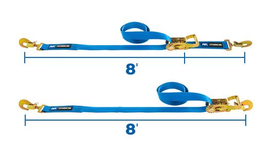 Length Includes Sewn Fixed Ends
