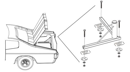 Installs in the trunk of your car