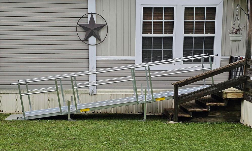 Silver Spring Clearway ramp leading up to residential wooden deck