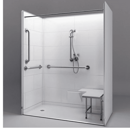 Picture of a roll-in shower