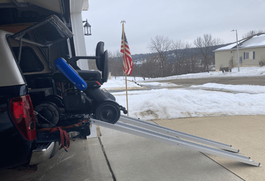 locking wheelchair track ramps