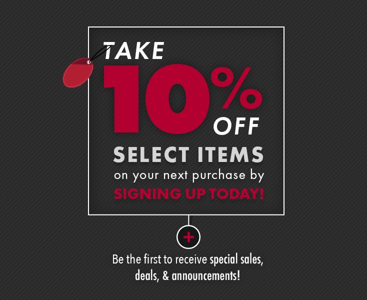 Signup & get 10% OFF your next purchase!