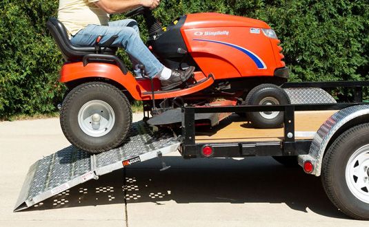 Faster loading and unloading with mounted ramps