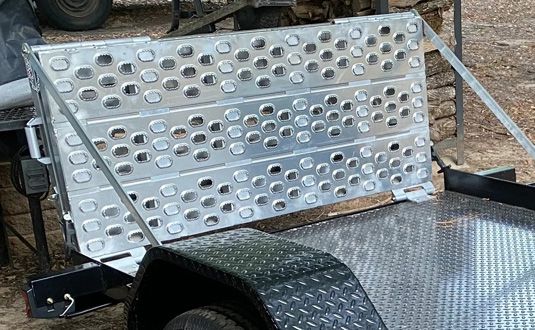 Bi-fold vertical design means the ramp won't block your rear view