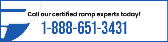 Questions? Call our certified ramp experts today at 888-651-3431