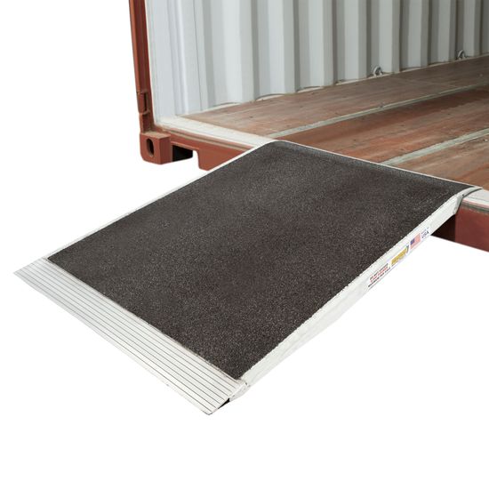 CL-05-36-048-06-Grit 48 x 36 Guardian Aluminum Grit Shipping Container Ramp - 5000 lb Capacity