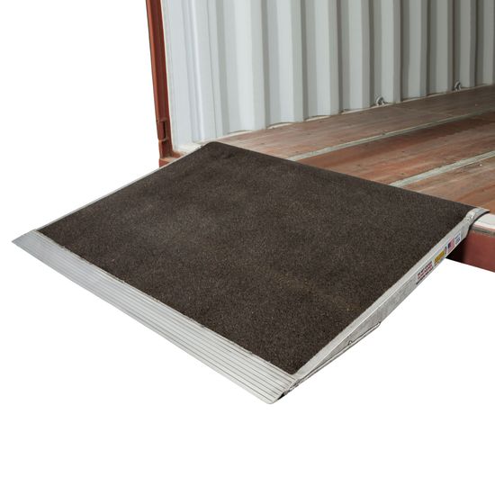 CL-10-63-048-06-Grit 48 x 63 Guardian Aluminum Grit Shipping Container Ramps - 10000 lb Capacity