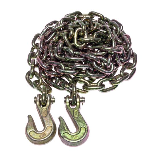 10038-10 10 of 38 Grade 70 Transport Chain with Grab Hooks - 6600 lb WLL