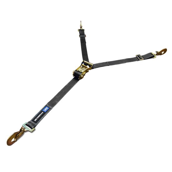 121933 35 to 40 Y-Strap with Twisted Snap Hook - Black