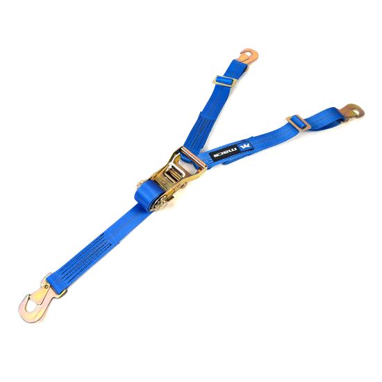 122934 35 to 40 Y-Strap with Flat Snap Hook - Blue