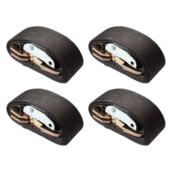 2in-Snap-Cam-4 2 x 6 Cam Buckle Strap Tie-Downs with Snap Hooks - 4-Pack