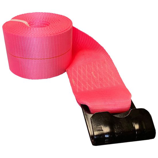 421421P 4 x 14 Winch Strap with Flat Hook - Pink