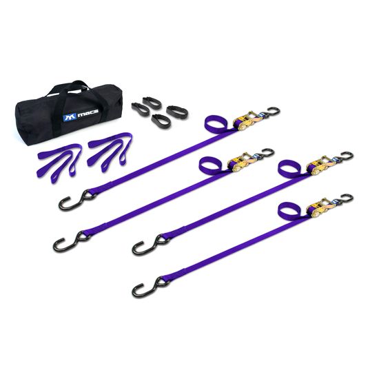 510006 1 x 6 ATV  Motorcycle Ratchet Utility Pack with S-Hook - Purple