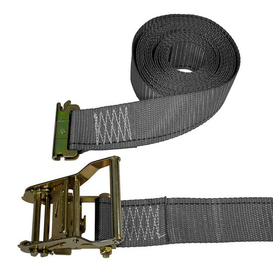 641601G-6 2 x 16 E-Track Ratchet Strap 6 Fixed End - Gray