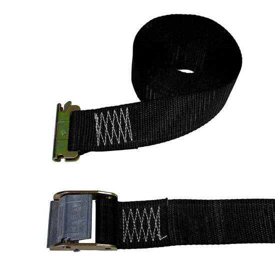 650801B-24 2 x 8 E-Track Cam Buckle Strap 24 Fixed End - Black