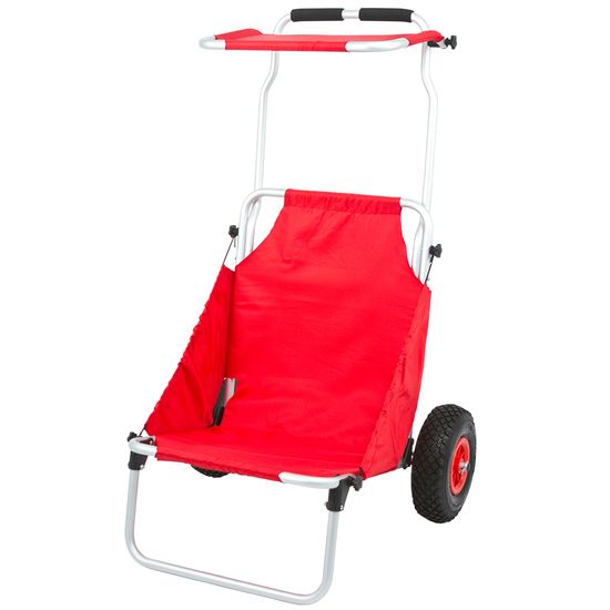 CL-BFC-RED Folding Beach Chair-Red