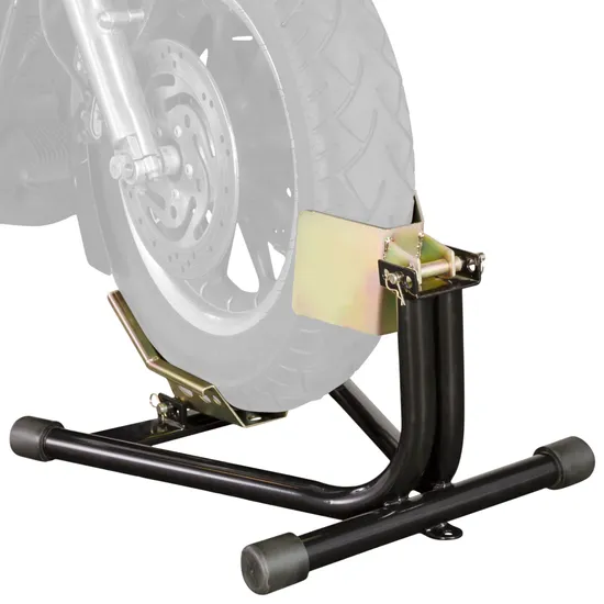 Black Widow Deluxe Motorcycle Wheel Chock | Discount Ramps