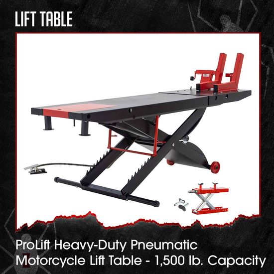 BW-PROLIFT-HD-BYO ProLift Pneumatic Motorcycle Lift Table - Build Your Own Shop Kit Package