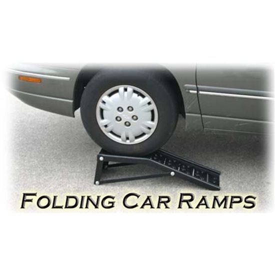 CAR-RMP-FLD Folding Drive On Car Ramps - 2400 lb GVW Capacity per Pair