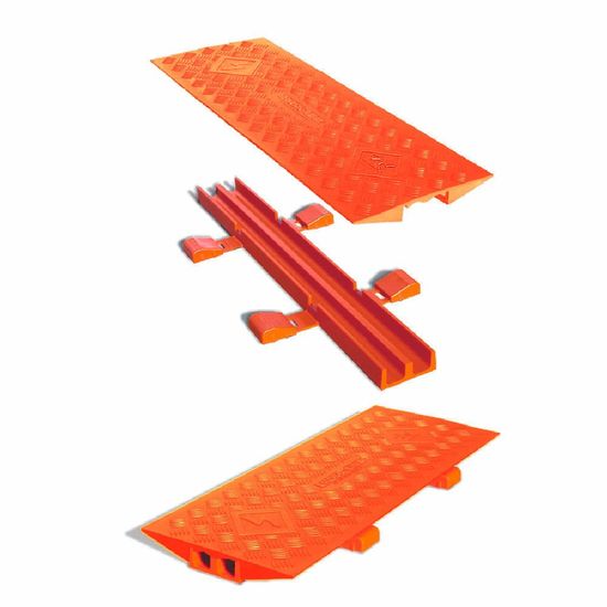 CL2X150-5GD-O 2-Channel Cross-Link Cable Protector Bridge for 5-Channel Guard Dog Cable Protectors - Orange