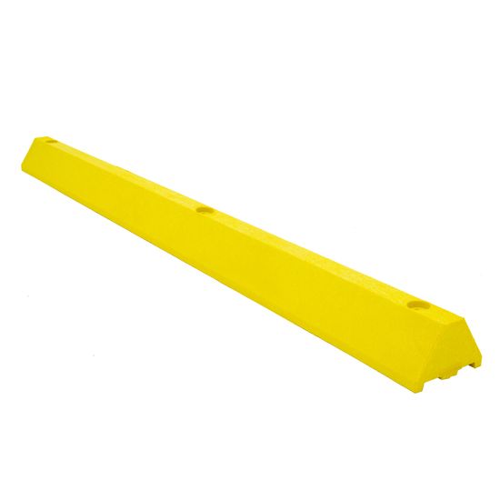CS6S-H-LAG-Y 6 L x 7 W x 4 H W Checkers Parking Stop with Lag Bolt - Yellow