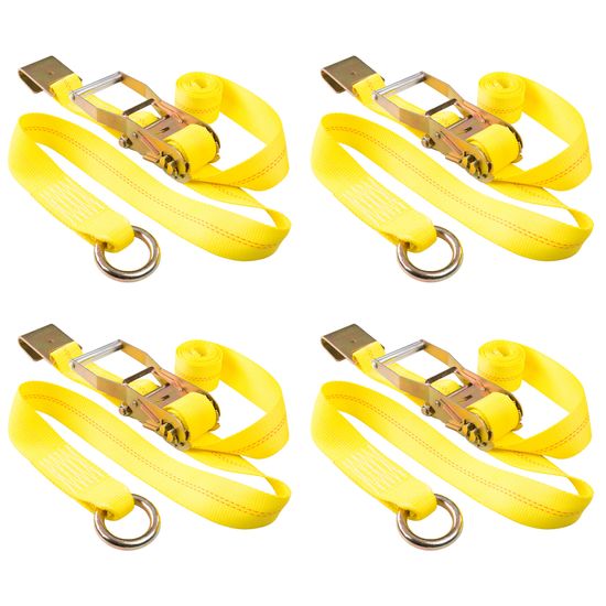 CTS-2D-RFLAT-4 2 x 10 Side Mount Wheel Net with Round Ring and Flat Hook Ends - 4-Pack