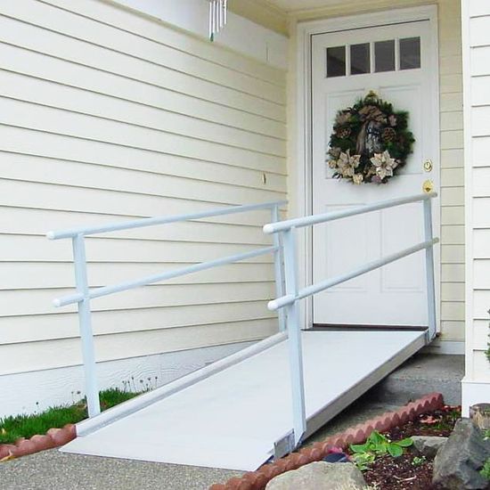 CL-GATEWAYHR05 5 L x 36 W - EZ-Access Gateway Aluminum Wheelchair Access Ramp with Handrails