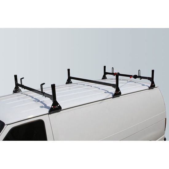 H1063B Black Steel H1 Rack 3 Bar System for a Dodge Ram 1981-On