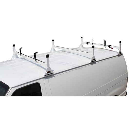H1063W White Steel H1 Rack 3 Bar System for a Dodge Ram 1981-On