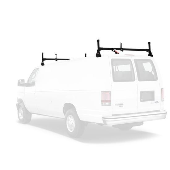 H1082B Black Steel H1 Rack 2 Bar System for a Ford Econoline 1992-On