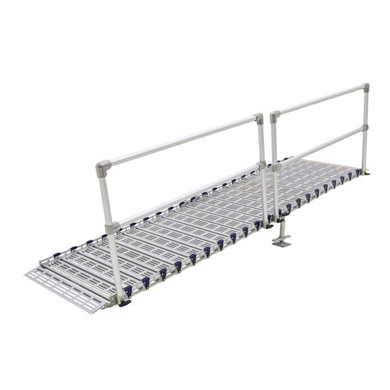 M36-30-1 30 Silver Spring Roll-Tek Modular Ramp Kit with Single Handrail