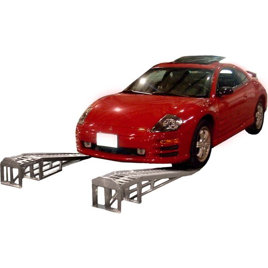 Mini-Lift Aluminum Low Profile Car Service Ramps - 3,000 lbs. Capacity ...