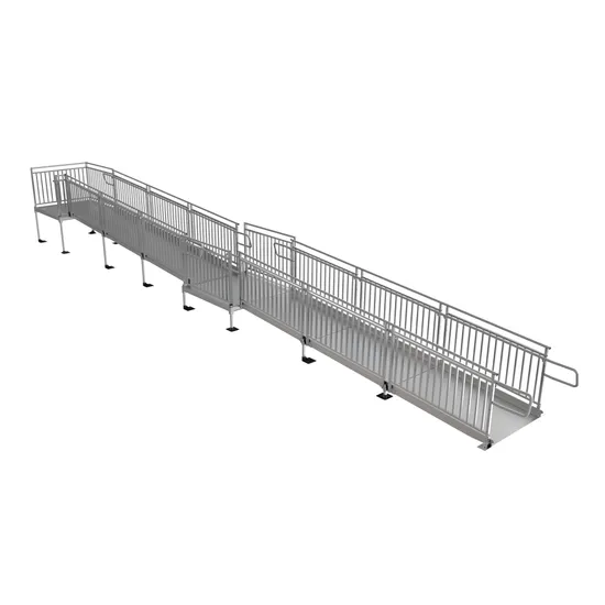 36' x 4' EZ-ACCESS Modular Ramps with Picketed Handrails