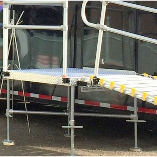 PF-LEGKIT Silver Spring Roll-Tek Platform Leg Reinforcement Kit for Modular Ramp System