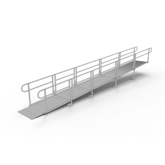 Pathway Section Ramp 26' EZ-ACCESS® PATHWAY Straight Wheelchair Ramp Kit | Discount Ramps